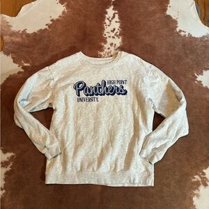Gray High Point Panthers University Sweatshirt